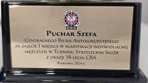 Puchar Szefa CBA w rękach strzeleckiej Reprezentacji Polskiej Policji