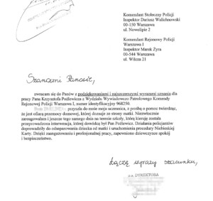Podziękowania