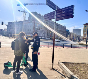 Śródmiejscy policjanci dbają o niechronionych uczestników ruchu drogowego