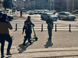 Śródmiejscy policjanci dbają o niechronionych uczestników ruchu drogowego
