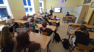 Spotkanie profilaktyczne z uczniami szkoły podstawowej