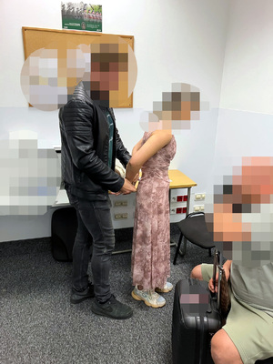 Policjant prowadzący zatrzymaną