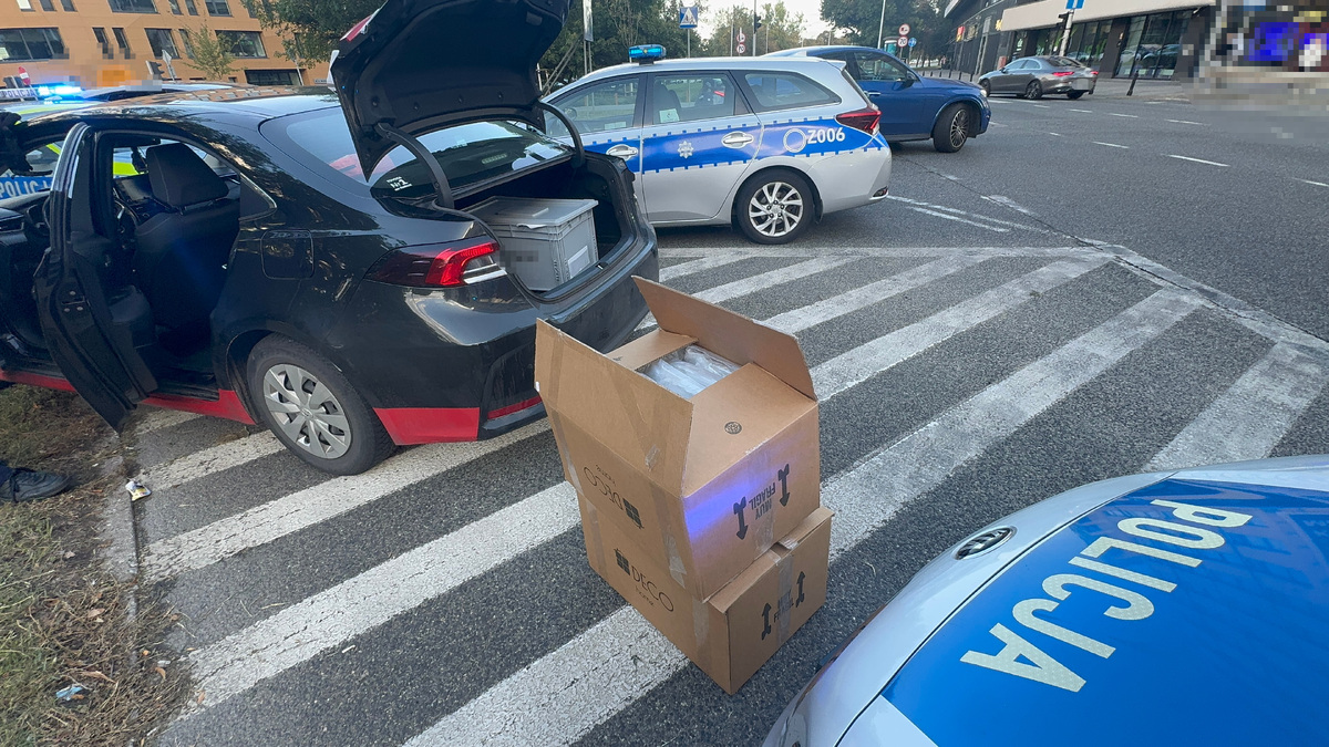 Zatrzymanie kierowcy z 20 kilogramami marihuany w Warszawie